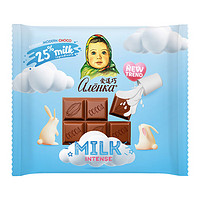 Alenka chocolate 爱莲巧爱莲巧特浓牛奶巧克力70g俄罗斯进口大头娃娃巧克力