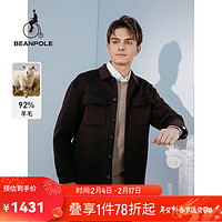 beanpole【91%绵羊毛】滨波 男士春秋商务休闲易搭手工夹克 栗色 180/96A