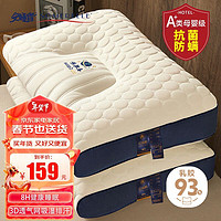 SOMERELLE 安睡宝 太空舱乳胶枕头深度养护睡眠枕芯颈椎按摩枕一对装单人48*74cm