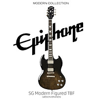 Epiphone 电吉他SG Modern Figured TBF 透明虎纹黑现代款可切单易普锋 SG Modern Figured 虎纹黑