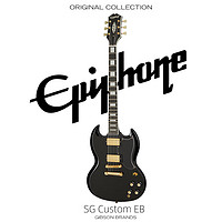 Epiphone 电吉他SG Custom EB 耀夜黑Gibson青春版恶魔角易普锋