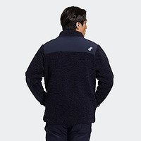 adidas阿迪达斯男装加厚保暖仿羊羔绒高尔夫运动夹克外套