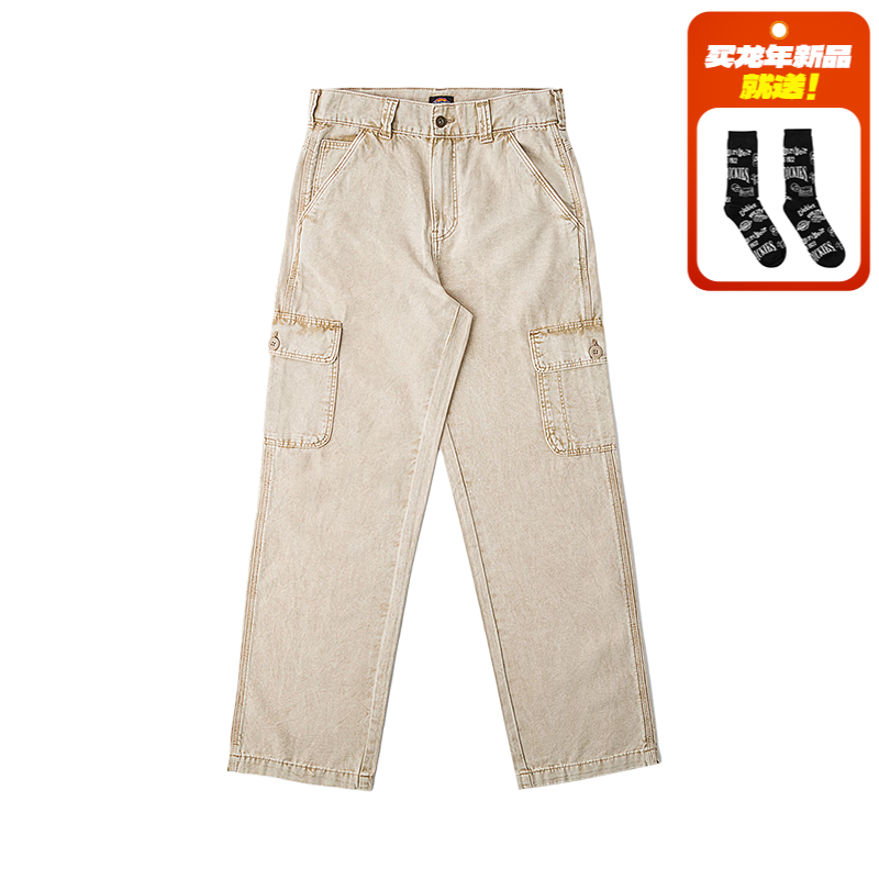 dickies24春夏水洗面料工装休闲长裤 DK012924 水洗砂岩黑 34