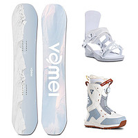 VameIVAMEI雪板单板滑雪板套装传统固定器滑雪鞋刻滑平花板全地域单板 VM51 142