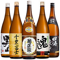 菊【年货】日本清酒烧酒 洋酒 米酒发酵酒 年货宴请 菊上选清酒组合5瓶*1.8L