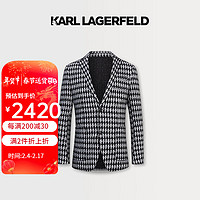 KARL LAGERFELD 卡尔拉格斐2023冬商务休闲正装老佛爷男装西服外套 6465 浅灰 50