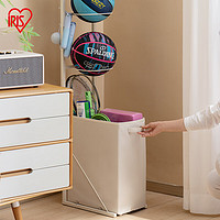 爱丽思（IRIS）篮球收纳架落地置物架家用客厅玩具可移动运动器材瑜伽垫收纳架子 有框-布艺款 3层