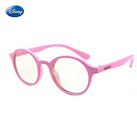 迪士尼（Disney）儿童防蓝光防辐射眼镜手机电脑护目镜男女通用3-12岁 粉框 粉色