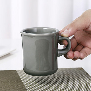 KINTO 日本进口陶瓷马克杯 手冲咖啡杯 复古杯 送礼杯子 耐热 简约时尚 灰色 400ml