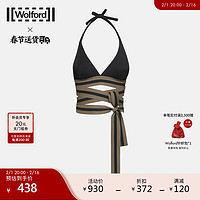 Wolford/沃尔福特Thalassa吸汗性感比基尼沙滩女泳衣89371 9628 黑色/橄榄绿 S