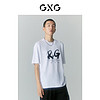 GXG 男装短袖T恤2022年夏季 白色 165/S