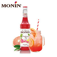 MONIN 莫林 红柚风味糖浆 玻璃瓶装 700ml 咖啡伴侣鸡尾酒调酒奶茶果汁饮料浓缩糖浆 红柚风味糖浆 700ml