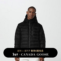 加拿大鹅（Canada Goose） Lodge男士黑标羽绒连帽衫哑光羽绒服5078MB 946 亮黑色 M