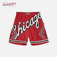 Mitchell&Ness MitchellNess MN公牛魔术湖人猛龙SWBigFace运动短裤NBA篮球休闲