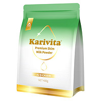 佳乳达（Karivita）新西兰A2β酪蛋白脱脂袋装奶粉中老年女士成人早餐400g