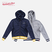 Mitchell&Ness 官方运动休闲连帽卫衣短款套头衫拉绒上衣BF风女款