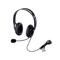 ELECOM 宜丽客 耳机麦克风两只耳朵高架单面电缆1.8mHS HP28B