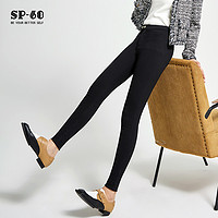 SP-68 sp68九分魔术裤加绒女士打底裤修身高腰黑色保暖显瘦长裤