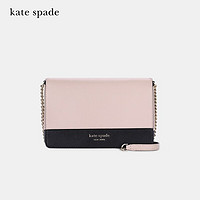 Kate Spade KS奢侈品 女士粉色皮质单肩斜跨链条小方包PWRU7864 195