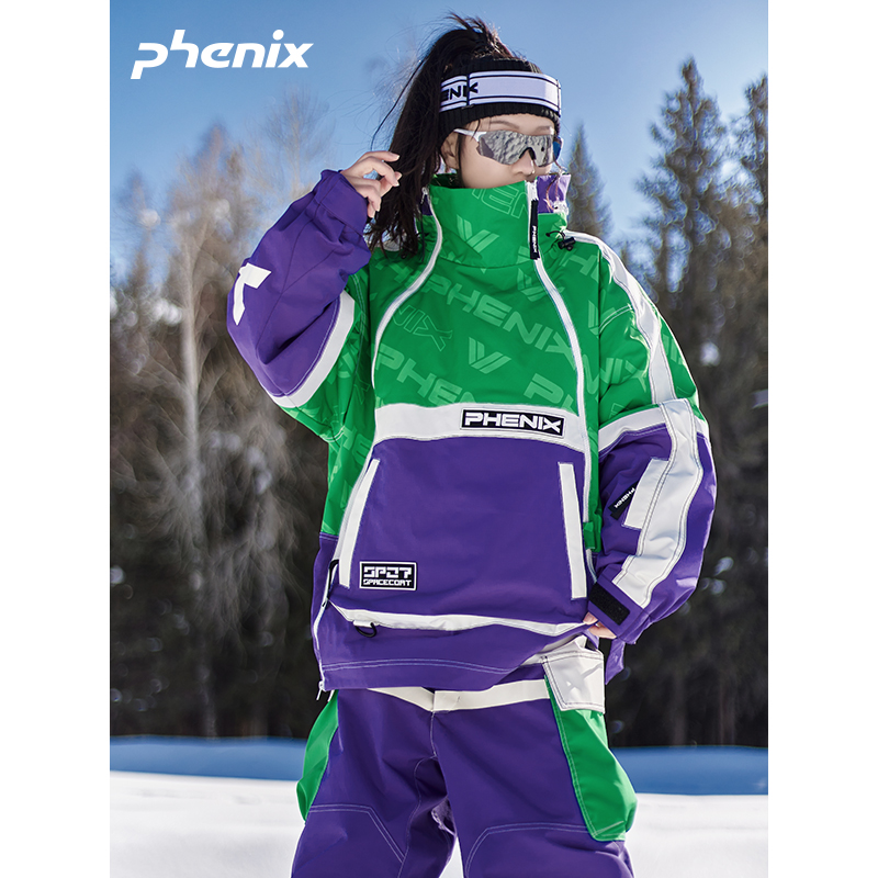 phenix菲尼克斯 SP27 男女款单双板滑雪服复古款户外防水保暖外套