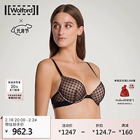 Wolford【新年】沃尔福特性感舒适透气气质内衣文胸女69950 7005 黑色 80C 36/80C