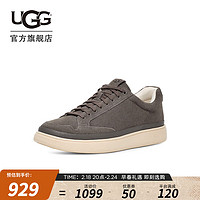 UGG 春季男士舒适时尚纯色平底系带低帮款运动鞋休闲鞋1154150 CHRC | 炭灰色 45