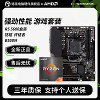 MAXSUN 銘瑄 AMD Ryzen 銳龍 R5 5600盒裝 銘瑄 終結者 B550M 主板CPU套裝