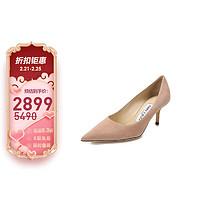 JIMMY CHOO 女士尖头高跟鞋芭蕾粉色 LOVE 65 BWJ 247 BALLET PINK 38.5码