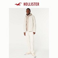 HOLLISTER 24春夏新款保暖百搭工装夹克外套 男 355947-1 奶油色 XL