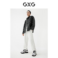 GXG奥莱 22年男装【生活系列】秋季趣味谈格系列牛仔夹克