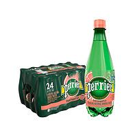 perrier 巴黎水 法国进口西柚味矿泉水气泡饮用水500ML*24