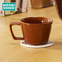 NITORI 宜得利 家居 家用咖啡杯子耐高温茶壶马克杯烤箱适用焦糖系列 马克杯