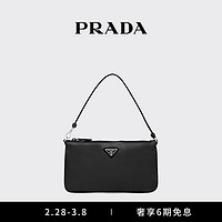 PRADA 普拉达 女士 Re-Nylon手拿包单肩包 黑色-常规