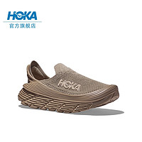 HOKA ONE ONE 男女款舒缓TC运动徒步鞋RESTORE TC舒适缓震透气 沙色 / 牛津黄