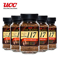 UCC 悠诗诗 117咖啡粉多罐装 经典香醇美式黑咖啡 117五瓶装