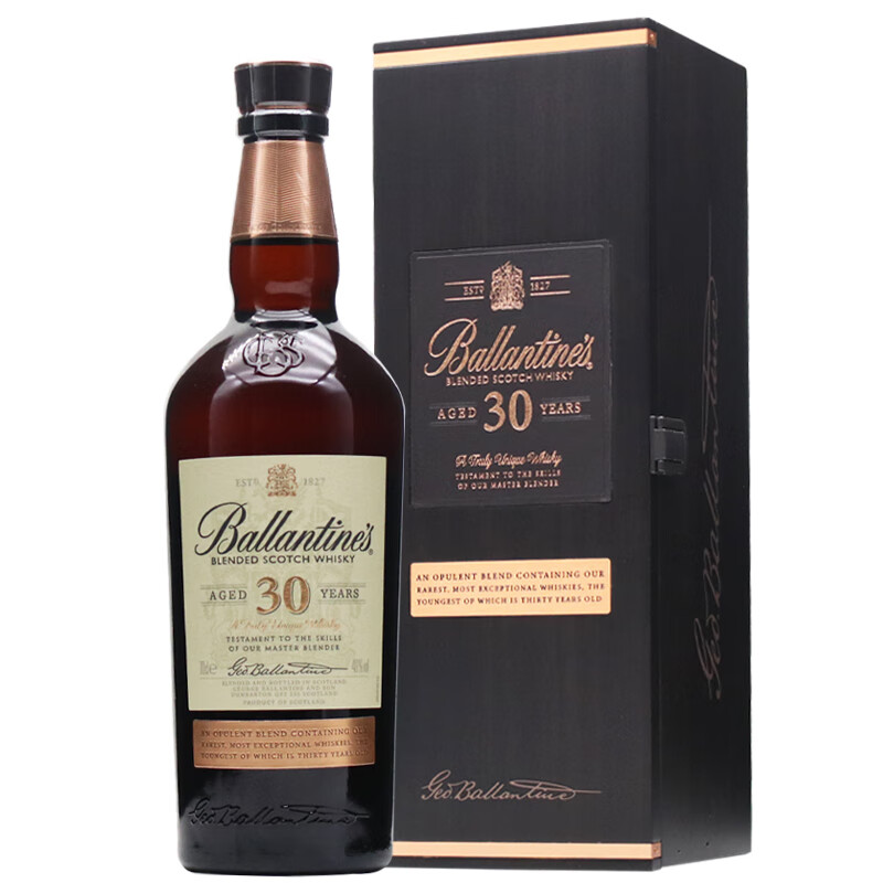 百龄坛（Ballantine`s）调配型苏格兰威士忌 英国洋酒 威士忌 百龄坛30年