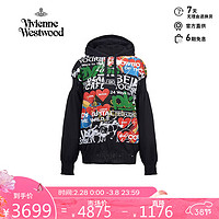 Vivienne Westwood 男女同款土星logo连帽衫 黑色S