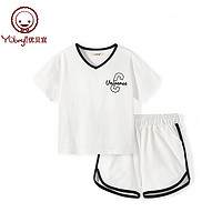 88VIP：Yobeyi 优贝宜 女童套装纯棉薄款儿童夏季衣服短裤运动女孩休闲夏