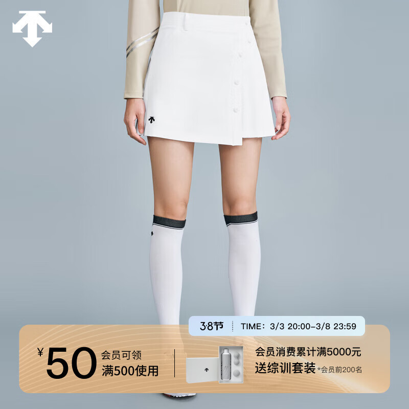DESCENTEGOLF 迪桑特高尔夫FIELD系列女士短裙春季新品 WT-WHITE XS(155/58A)