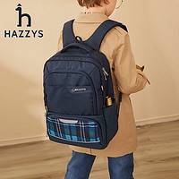 HAZZYS 哈吉斯 兒童格子雙肩背包（兩色可選）