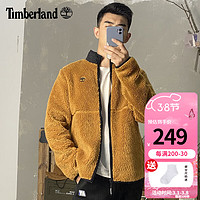 Timberland添柏岚抓绒衣男秋冬户外运动外套加厚保暖摇粒绒夹克 P47/小麦色 L/180