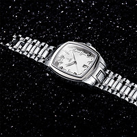 ERNEST BOREL 依波路 瑞士依波路 传奇系列 女款钢带石英表 镶钻方形进口正品腕表
