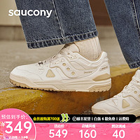 saucony 索康尼 CROSS 90板鞋革面春季休闲鞋运动鞋子男女同款 米卡基20 44