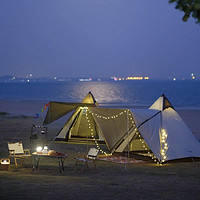 维达利多户外露营印第安金字塔自动帐篷遮阳便携式折叠防雨晒尖塔