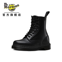 Dr.Martens 馬?。―R.MARTENS）1460 Mono 時尚休閑短靴光面皮黑色女款8孔馬丁靴 黑色 36