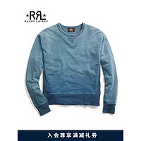 RRL男装 经典款靛蓝毛圈布运动衫RL90169 410-海军蓝 S