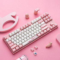 VARMILO 阿米洛 樱花机械键盘有线87键茶/青/红轴办公电竞游戏专用