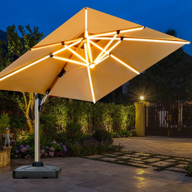 美蒂华府 蒂华府 户外遮阳伞庭院伞露台阳台别墅花园大太阳伞棚商用室外摆摊罗马伞