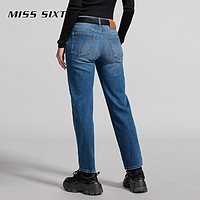 MISS SIXTY 2024春季新款牛仔裤女复古风直筒裤八分潮酷百搭显瘦
