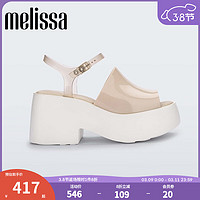 Melissa（梅丽莎）新款女士时尚高跟厚底凉鞋33585 白色 6（37码）